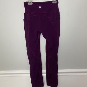21’ purple Lulu leggings